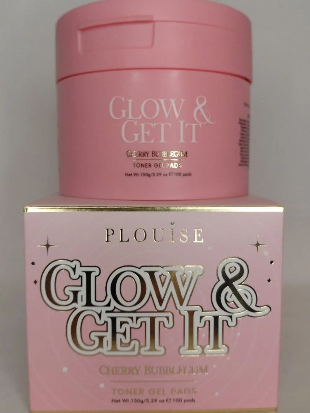 P.Louise - Glow & Get It Diamond Film Toner Pads - Cherry Bubblegum
